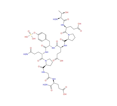 H-Thr-Glu-Pro-Glu-Tyr(PO3H2)-Gln-Pro-Gly-Glu-NH2,H-Thr-Glu-Pro-Glu-Tyr(PO3H2)-Gln-Pro-Gly-Glu-NH2