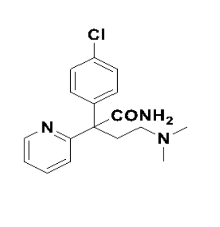 氯苯那敏雜質(zhì)7,2-(4-Chlorophenyl)-4-(dimethylamino)-2-(pyridin-2-yl)butanamide