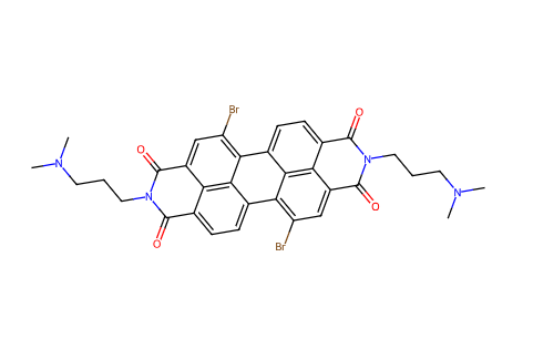 1,3,8,1,5,12-二溴-2,9-雙[3-(二甲氨基)丙基]蒽[2,1,9-DEF:6,5,10-D'E'F']二異喹啉-1,3,8, 10(2H,9H)-四酮,5,12-dibromo-2,9-bis(3-(dimethylamino)propyl)anthra[2,1,9-def:6,5,10-d'e'f']diisoquinoline-1,3,8,10(2H,9H)-tetraone