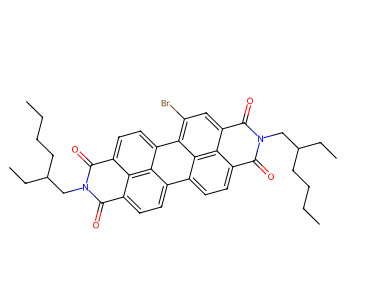 PDI-C2C6-单溴,5-溴-2,9-双(2-乙基己基)蒽并[2,1,9-DEF:6,5,10-D'E'F']二异喹啉-1,3,8,10(2H,9H)-四酮,5-Bromo-2,9-bis(2-ethylhexyl)anthra[2,1,9-def:6,5,10-d'e'f']diisoquinoline-1,3,8,10(2H,9H)-tetraone