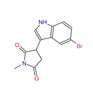 3-(5-Bromo-1h-indol-3-yl)-1-methylpyrrolidine-2,5-dione 163886-93-9