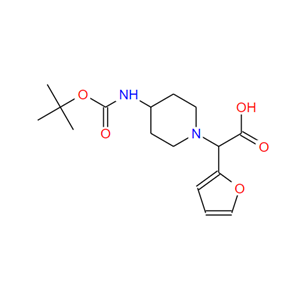 2-(4-BOC-氨基-1-哌啶基)-2-(2-呋喃基)乙酸,2-(4-Boc-aminopiperidin-1-yl)-2-(furan-2-yl)acetic acid