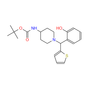 870703-80-3 1-[(2-羟基苯基)(噻吩-2-基)甲基]哌啶-4-基-氨基甲酸叔丁酯