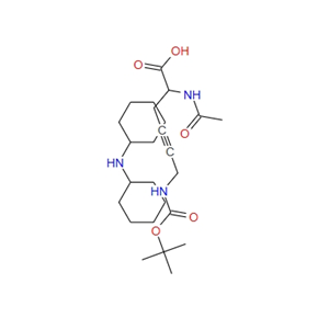 2-乙酰氨基-6-((叔丁氧基羰基)氨基)己-4-炔酸 二环己胺盐 90102-79-7