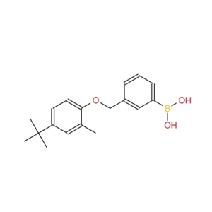 3-[(4′-叔丁基-2′-甲基苯氧基)甲基]苯硼酸 1072951-66-6