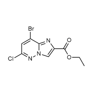 8-溴-6-氯咪唑并[1,2-b]哒嗪-2-羧酸乙酯,Ethyl 8-bromo-6-chloroimidazo[1,2-b]pyridazine-2-carboxylate