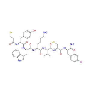 3-Mercaptopropionyl-Tyr-D-Trp-Lys-Val-Cys-p-chloro-D-Phe-NH2 123528-93-8