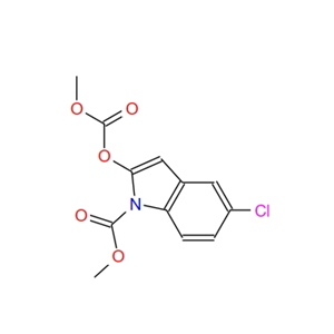 5-chloro-2-methoxycarbonyloxy-indole-1-carboxylic acid methyl ester,5-chloro-2-methoxycarbonyloxy-indole-1-carboxylic acid methyl ester