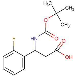 Boc-(S)-3-氨基-3-(2-氟苯基)-丙酸,(betaS)-beta-[[(1,1-Dimethylethoxy)carbonyl]amino]-2-fluorobenzenepropanoic acid