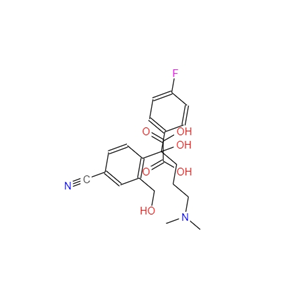 4-(4-二甲基-1-对氟苯基-1-羟基丁基-3-羟甲基)苯腈草酸盐