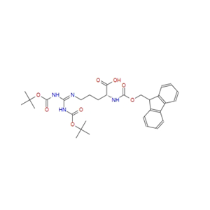 N-[(9H-芴-9-基甲基)羰基]-N’,N’’-二[叔丁氧羰基]-D-精氨酸 214852-34-3