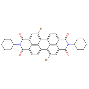 溴代苝酰亚胺-环己胺,11,22-dibromo-7,18-dicyclohexyl-7,18-diazaheptacyclo[14.6.2.22,5.03,12.04,9.013,23.020,24]hexacosa-1(22),2,4,9,11,13(23),14,16(24),20,25-decaene-6,8,17,19-tetrone