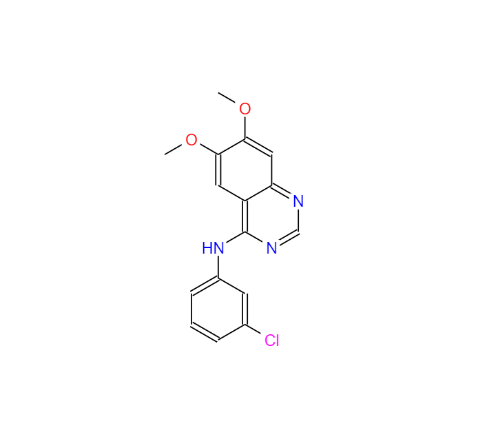 N-(3-氯苯基)-6,7-二甲氧基喹唑啉-4-胺,N-(3-Chlorophenyl)-6,7-dimethoxyquinazolin-4-amine