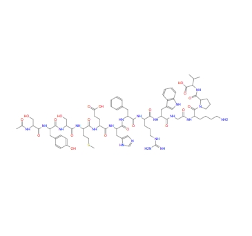 α-促黑激素(豬),13-L-纈氨酸,(val-oh13)-A melanocyte stimulating*hormone