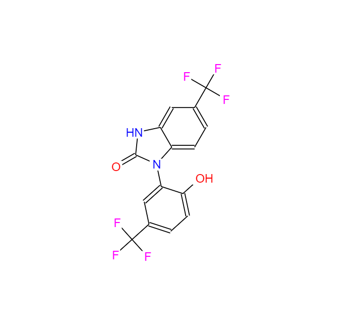 1-(2-羟基-5-(三氟甲基)苯基)-5-(三氟甲基)-1H-苯并[D]咪唑-2(3H)-酮,NS 1619