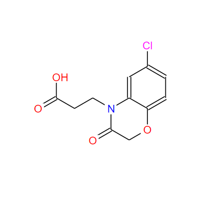 6-氯-2,3-二氢-3-氧代-4H-1,4-苯并噁嗪-4-丙酸,6-Chloro-2,3-dihydro-3-oxo-4H-1,4-benzoxazine-4-propanoic acid