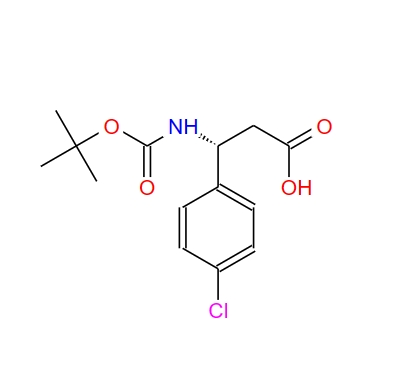 (R)-3-((叔丁氧基羰基)氨基)-3-(4-氯苯基)丙酸,(R)-3-((tert-Butoxycarbonyl)amino)-3-(4-chlorophenyl)propanoic acid