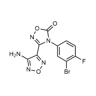 3-(4-氨基-1,2,5-噁二唑-3-基)-4-(3-溴-4-氟苯基)-1,2,4-二唑-5(4H)-酮,3-(4-Amino-1,2,5-oxadiazol-3-yl)-4-(3-bromo-4-fluorophenyl)-1,2,4-oxadiazol-5(4H)-one
