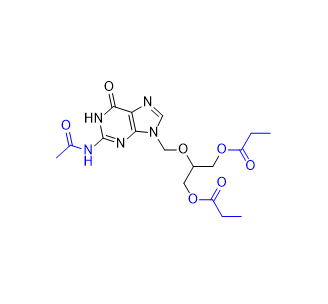 更昔洛韋雜質(zhì)18,2-((2-acetamido-6-oxo-1,6-dihydro-9H-purin-9-yl)methoxy)propane-1,3-diyl dipropionate