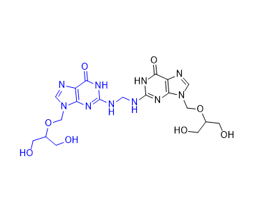 更昔洛韋雜質(zhì)20,2,2'-(methylenebis(azanediyl))bis(9-(((1,3-dihydroxypropan-2-yl)oxy)methyl)-1,9-dihydro-6H-purin-6-one)