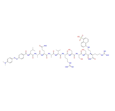 TACE FRET Substrate I;(DABCYL-Leu-Ala-Gln-Ala-Val-Arg-Ser-Ser-Ser-Arg-EDANS),TACE FRET Substrate I;(DABCYL-Leu-Ala-Gln-Ala-Val-Arg-Ser-Ser-Ser-Arg-EDANS)