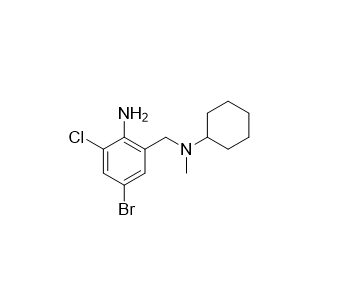 溴己新杂质12,4-bromo-2-chloro-6-((cyclohexyl(methyl)amino)methyl)aniline