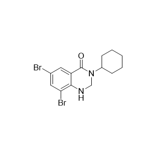 溴己新雜質14,6,8-dibromo-3-cyclohexyl-2,3-dihydroquinazolin-4(1H)-one