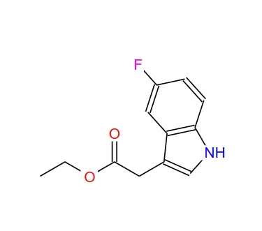 ethyl 2-(5-fluoro-1H-indol-3-yl)acetate,ethyl 2-(5-fluoro-1H-indol-3-yl)acetate