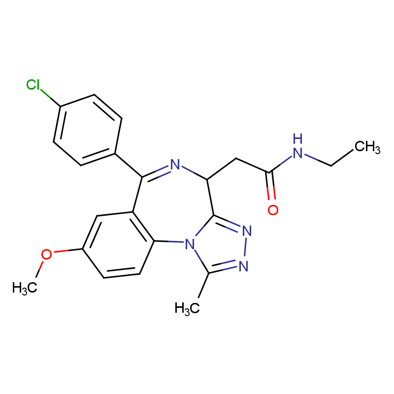 (4S)-6-(4-氯苯基)-N-乙基-8-甲氧基-1-甲基-4H-[1,2,4]三唑并[4,3-A][1,4]苯并二氮杂卓-4-乙酰胺,(4S)-6-(4-Chlorophenyl)-N-ethyl-8-methoxy-1-methyl-4H-[1,2,4]triazolo[4,3-a][1,4]benzodiazepine-4-acetamide