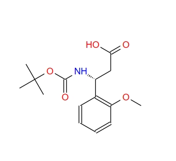 Boc-(R)-3-氨基-3-(2-甲氧基苯基)-丙酸,Boc-(R)-3-Amino-3-(2-methoxyphenyl)-propionic acid