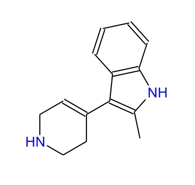 2-methyl-3-(1,2,3,6-tetrahydropyridin-4-yl)-1H-indole,2-methyl-3-(1,2,3,6-tetrahydropyridin-4-yl)-1H-indole