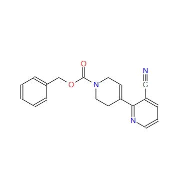 3-cyano-3',6'-dihydro-2'H-[2,4']bipyridinyl-1'-carboxylic acid benzyl ester,3-cyano-3',6'-dihydro-2'H-[2,4']bipyridinyl-1'-carboxylic acid benzyl ester