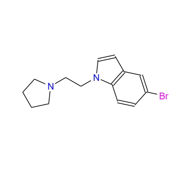 5-bromo-1-(2-pyrrolidin-1-yl-ethyl)-1H-indole,5-bromo-1-(2-pyrrolidin-1-yl-ethyl)-1H-indole
