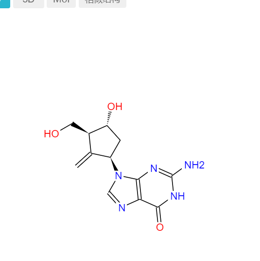 2-氨基-1,9-二氢-9-[(1R,3S,4R)-4-羟基-3-(羟基甲基)-2-亚甲基环戊基]-6H-嘌呤-6-酮,6H-Purin-6-one, 2-amino-1,9-dihydro-9-[(1R,3S,4R)-4-hydroxy-3-(hydroxymethyl)-2-methylenecyclopentyl]-