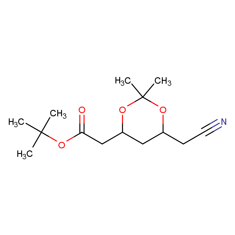 (4R-cis)-6-氰甲基-2,2-二甲基-1,3-二氧六環(huán)-4-乙酸叔丁酯,(4R,6R)-tert-Butyl-6-cyanomethyl-2,2-dimethyl-1,3-dioxane-4-acetate