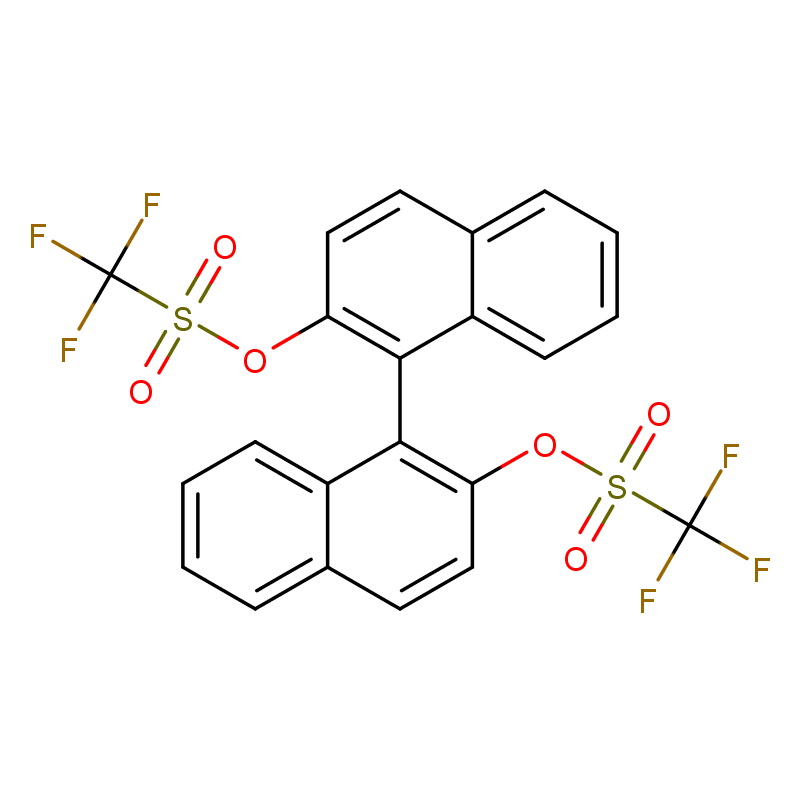 (R)-(-)-1,1'-联-2-萘酚二(三氟甲磺酸酯),(R)-(-)-1,1'-Binaphthol-2,2'-bis(trifluoromethanesulfonate)