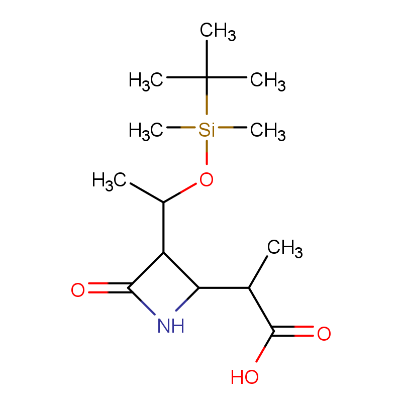 (3S,4S)-3-((R)-1-(叔丁基二甲基硅氧基)乙基)-4((R)-1-甲酰乙基)-2-氮杂环丁酮,(3S,4S)-3-[(R)-1-(tert-Butyldimethylsilyloxy)ethyl]-4-[(R)-1-carboxyethyl]-2-azetidinone