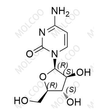 阿糖胞苷,4-amino-1-((2R,3S,4S,5R)-3,4-dihydroxy-5-(hydroxymethyl)tetrahydrofuran-2-yl)pyrimidin-2(1H)-one