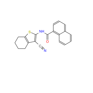 N-(3-氰基-4,5,6,7-四氢苯并[b]噻吩-2-基)-1-萘甲酰胺,SC-202671