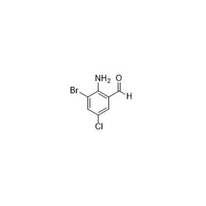 溴己新杂质03,2-amino-3-bromo-5-chlorobenzaldehyde