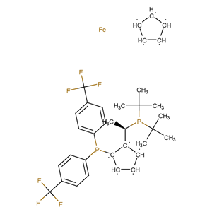 (R)-(-)-1-[(SP)-2-双(4-三氟甲基苯)磷二茂铁]乙基二叔丁基膦 246231-79-8
