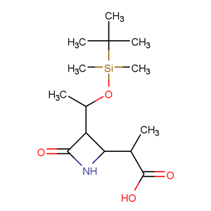 (3S,4S)-3-((R)-1-(叔丁基二甲基硅氧基)乙基)-4((R)-1-甲酰乙基)-2-氮杂环丁酮  90776-58-2