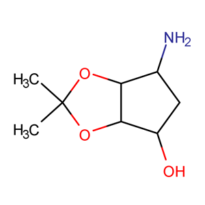 (3aR,4S,6R,6aS)-6-氨基四氢-2,2-二甲基-4H-环戊烯并-1,3-二氧杂环戊烷-4-醇  155899-66-4