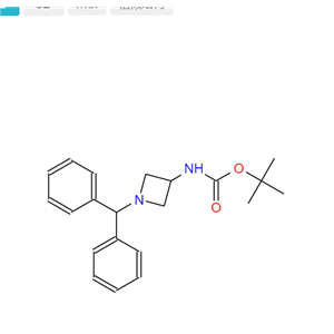 1-二苯甲基氮杂环丁烷-3-氨基甲酸叔丁酯,tert-Butyl 1-benzhydryl-3-azetidinylcarbamate