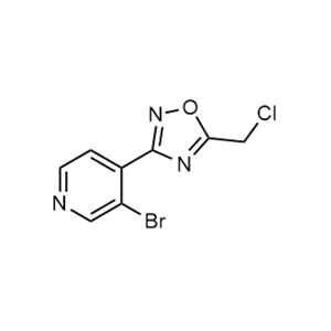 3-(3-溴吡啶-4-基)-5-(氯甲基)-1,2,4-噁二唑,3-(3-Bromopyridin-4-yl)-5-(chloromethyl)-1,2,4-oxadiazole