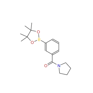 吡咯烷-1-基(3-(4,4,5,5-四甲基-1,3,2-二氧杂硼杂环戊烷-2-基)苯基)甲酮 1073353-61-3