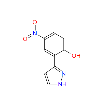 4-硝基-2-(1H-吡唑)苯酚,4-Nitro-2-(1H-pyrazol-3-yl)phenol