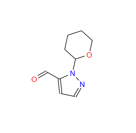 2-(TETRAHYDRO-PYRAN-2-YL)-2H-PYRAZOLE-3-CARBALDEHYDE,1-(2-Tetrahydropyranyl)-1H-pyrazole-5-carboxaldehyde