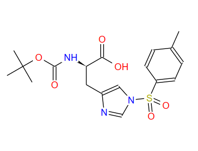 N-Boc-N'-对甲苯磺酰基-D-组氨酸,Boc-D-His(Tos)