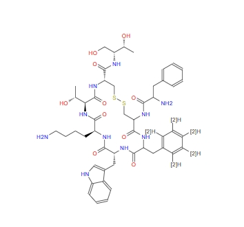 ([ring-D5]Phe3)-Octreotide acetate salt,([ring-D5]Phe3)-Octreotide acetate salt